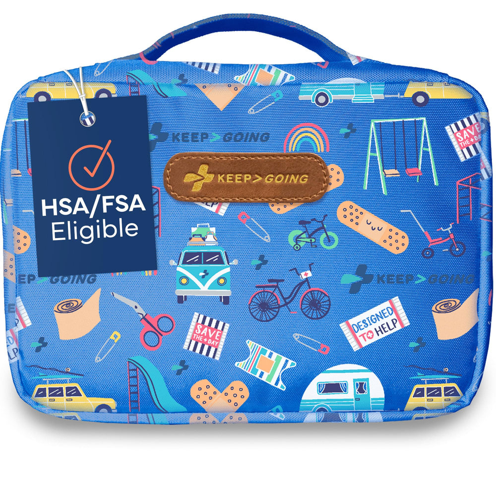 KeepGoing large home first aid kit exterior case ready for family safety.