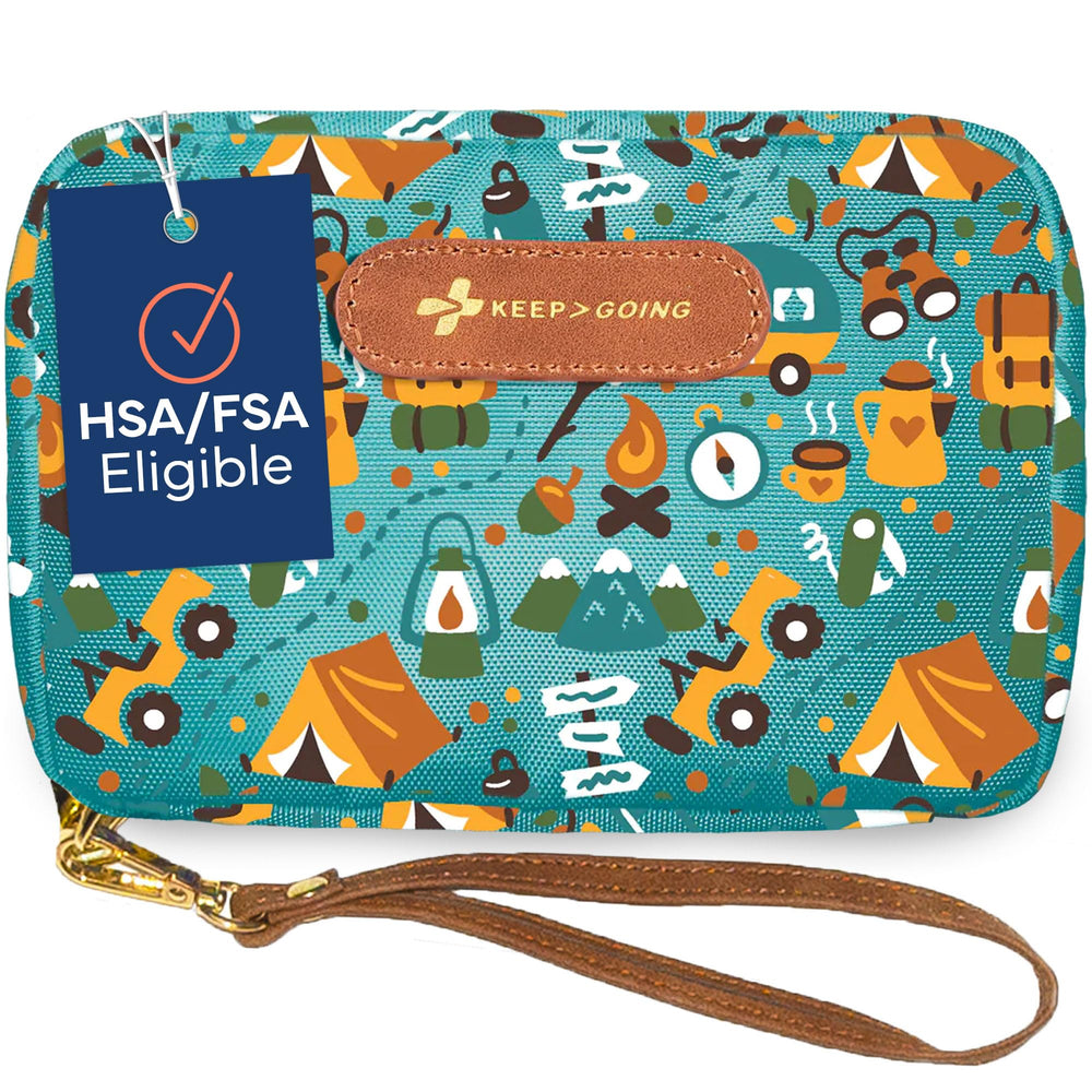 KEEP>GOING KeepGoing travel first aid kit for kids in case, ideal for car trips.