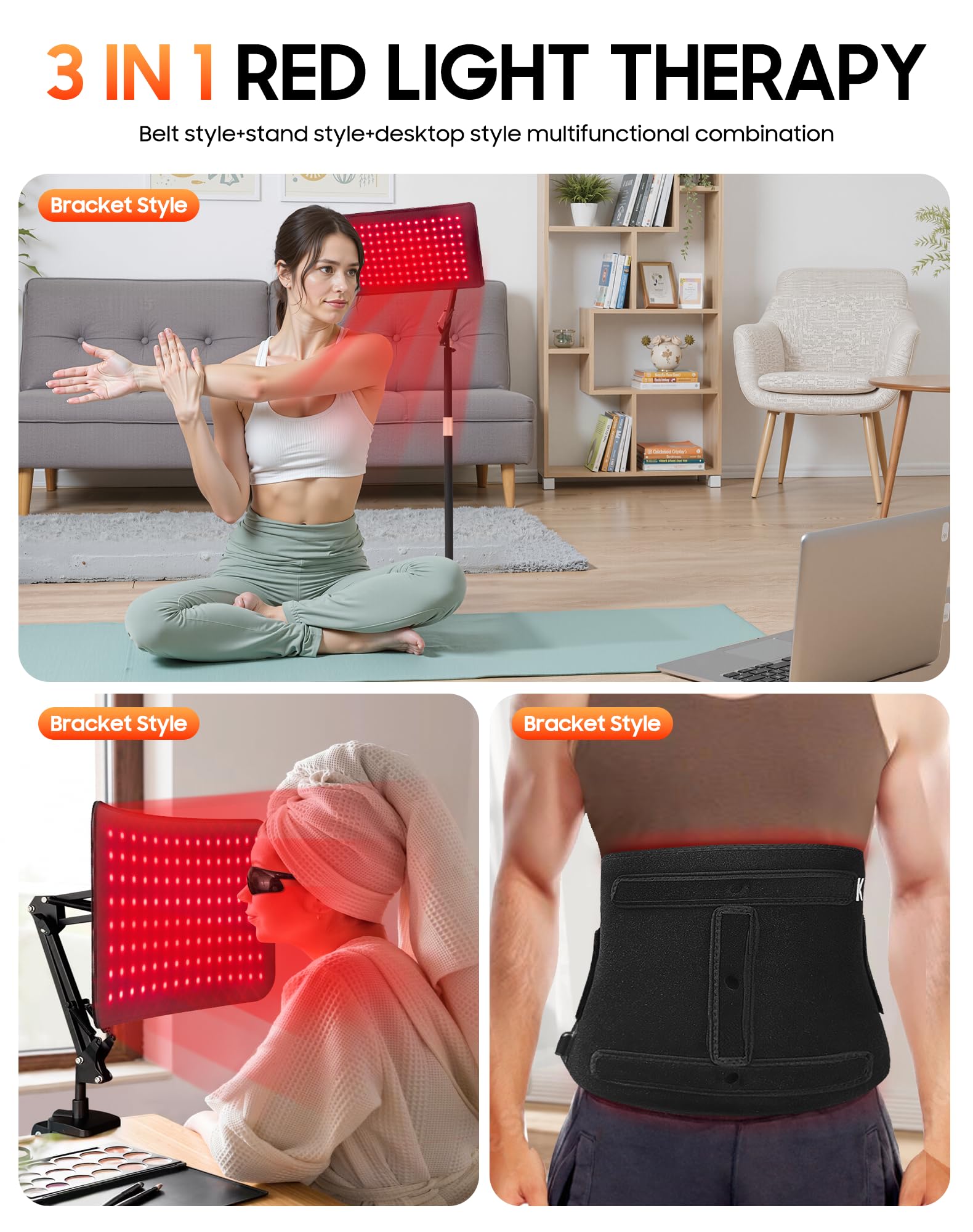 KEHU bendable fabric panel wrap for targeted body treatment