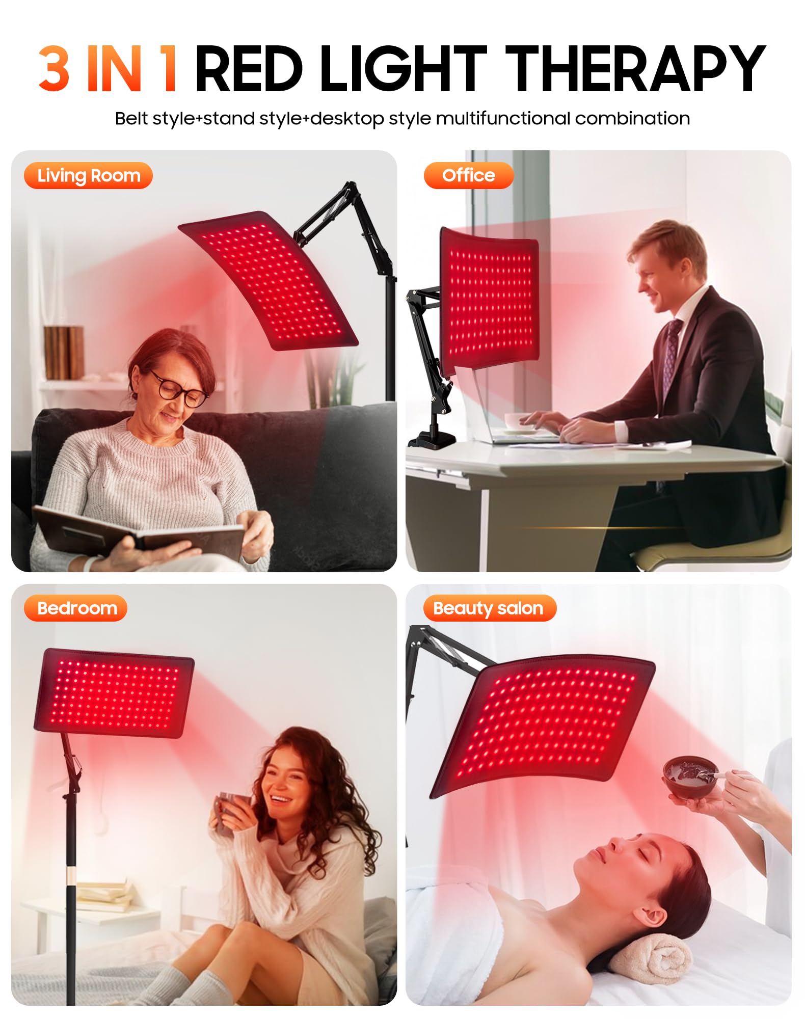 KEHU red light supports skin texture and elasticity improvements