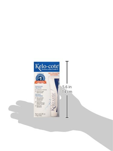 KELO-COTE scar gel dries without grease for daytime wear.