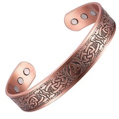 KENLANO copper bracelet magnets close-up showing six powerful magnets for daily comfort.