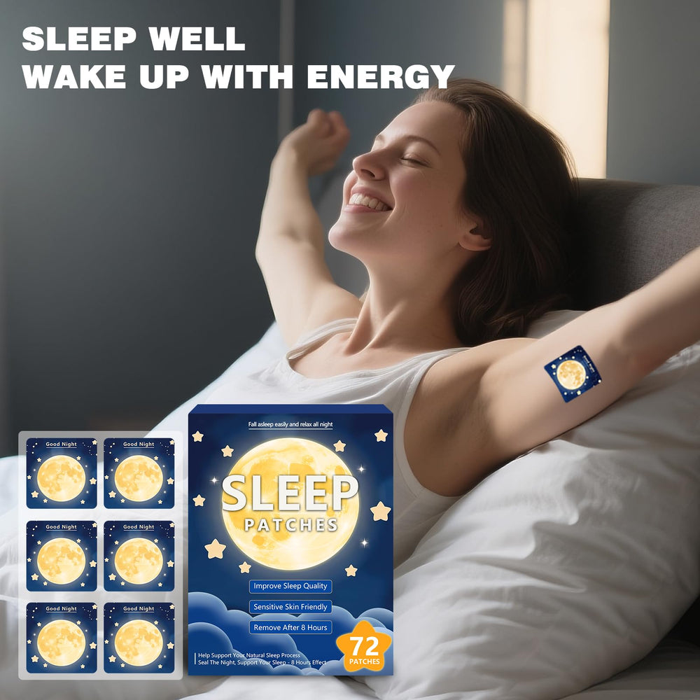 Kensem 72 Sleep Patch adhered to skin for overnight wear.