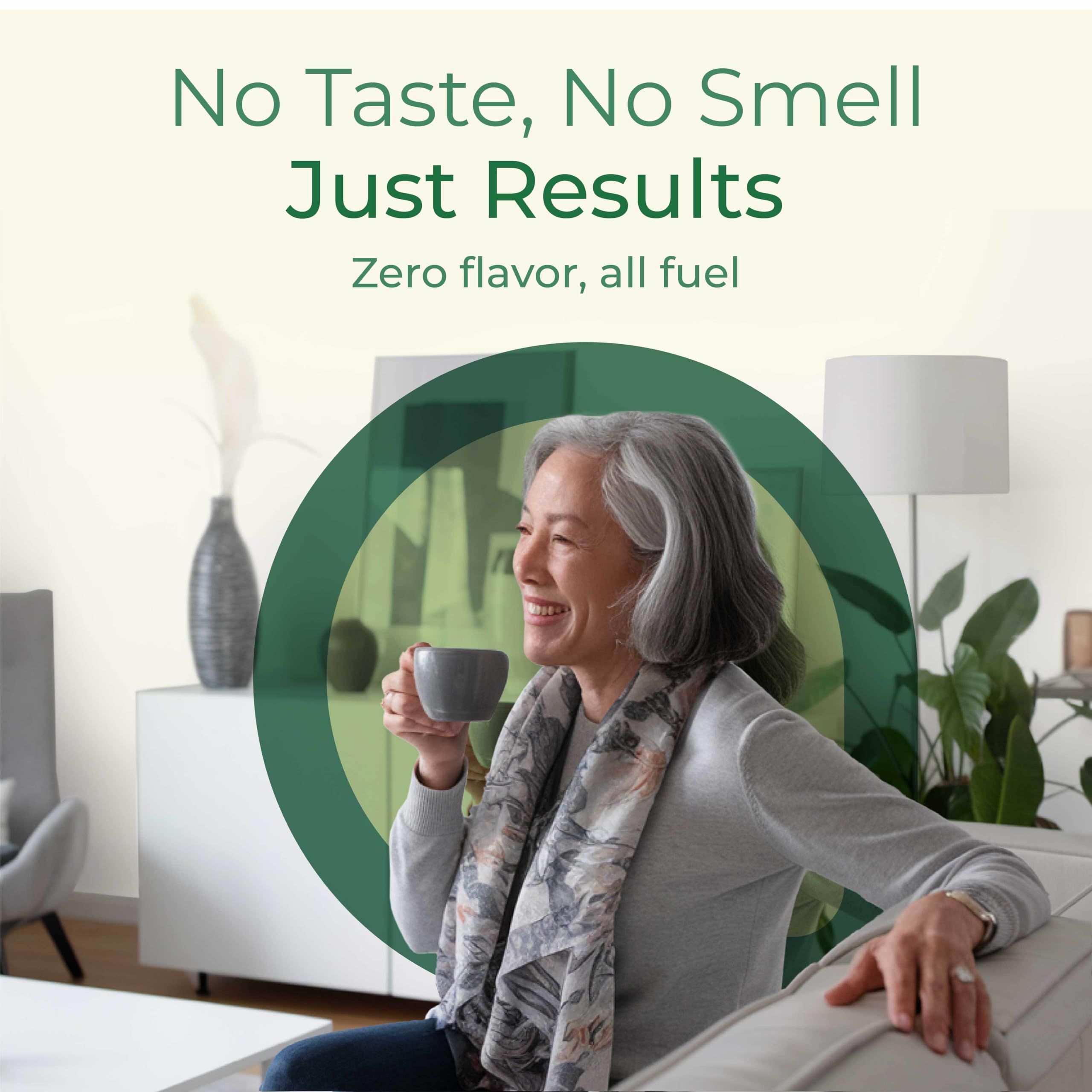 Keppi MCT Oil kitchen-counter scene emphasizes palm-free, clean ingredients.