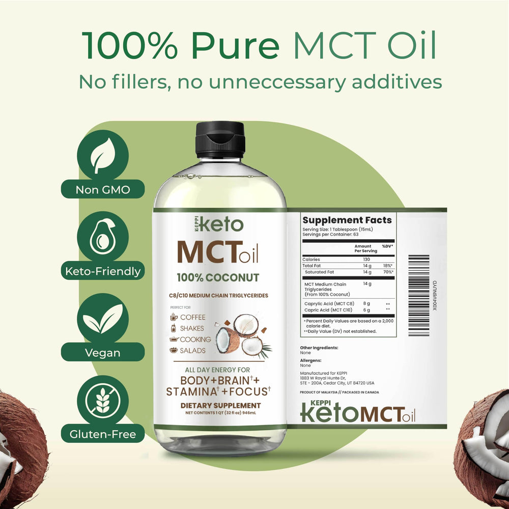 Keppi MCT Oil smoothie-add shows easy integration into nutrition routines.