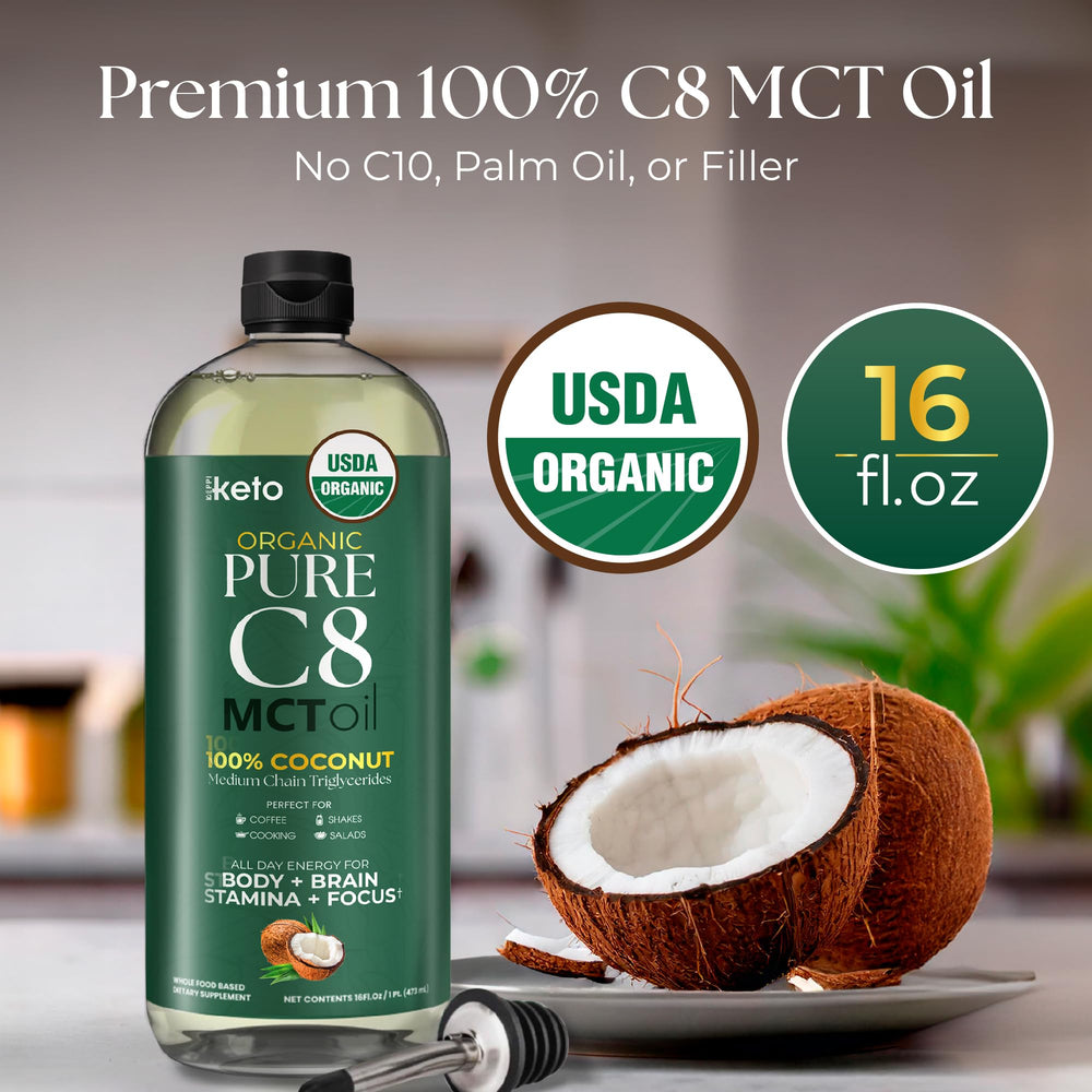 Keppi MCT Oil pour into coffee or shake for a neutral boost