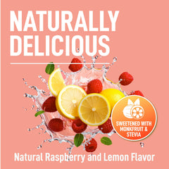 Keppi Raspberry Lemonade stick dissolving in water for quick hydration on the go.