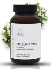 Kerala Ayurveda Brahmi Pearls bottle front for daily focus support.