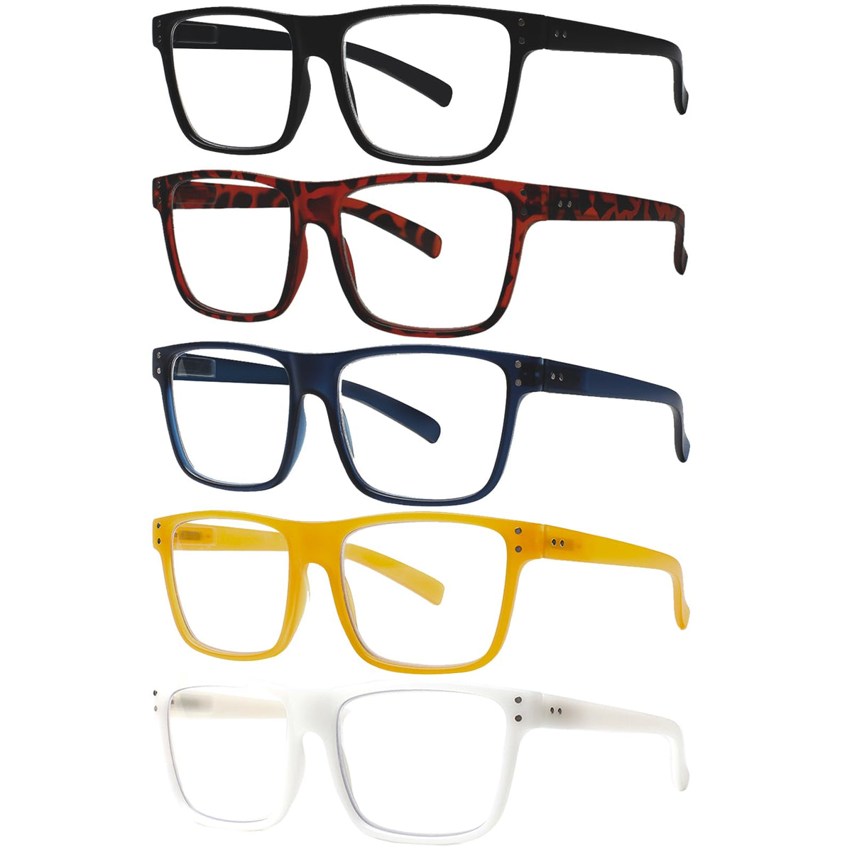 Kerecsen 5-pack blue light reading glasses with protection for screen time relief.