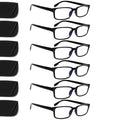 Kerecsen 6-Pack Blue Light Blocking Reading Glasses | Spring Hinges, 1.75