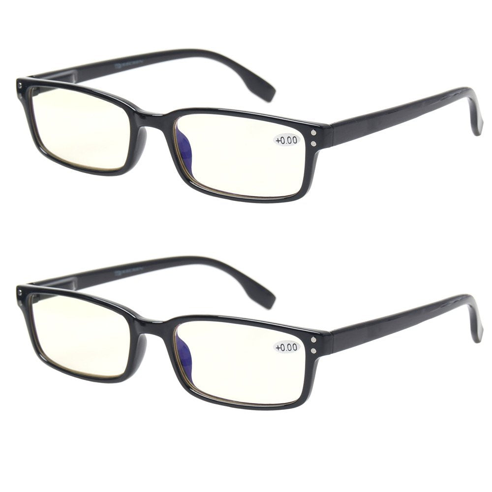 Gafas Kerecsen para computadora, dos pares, protección UV para uso prolongado frente a pantallas.