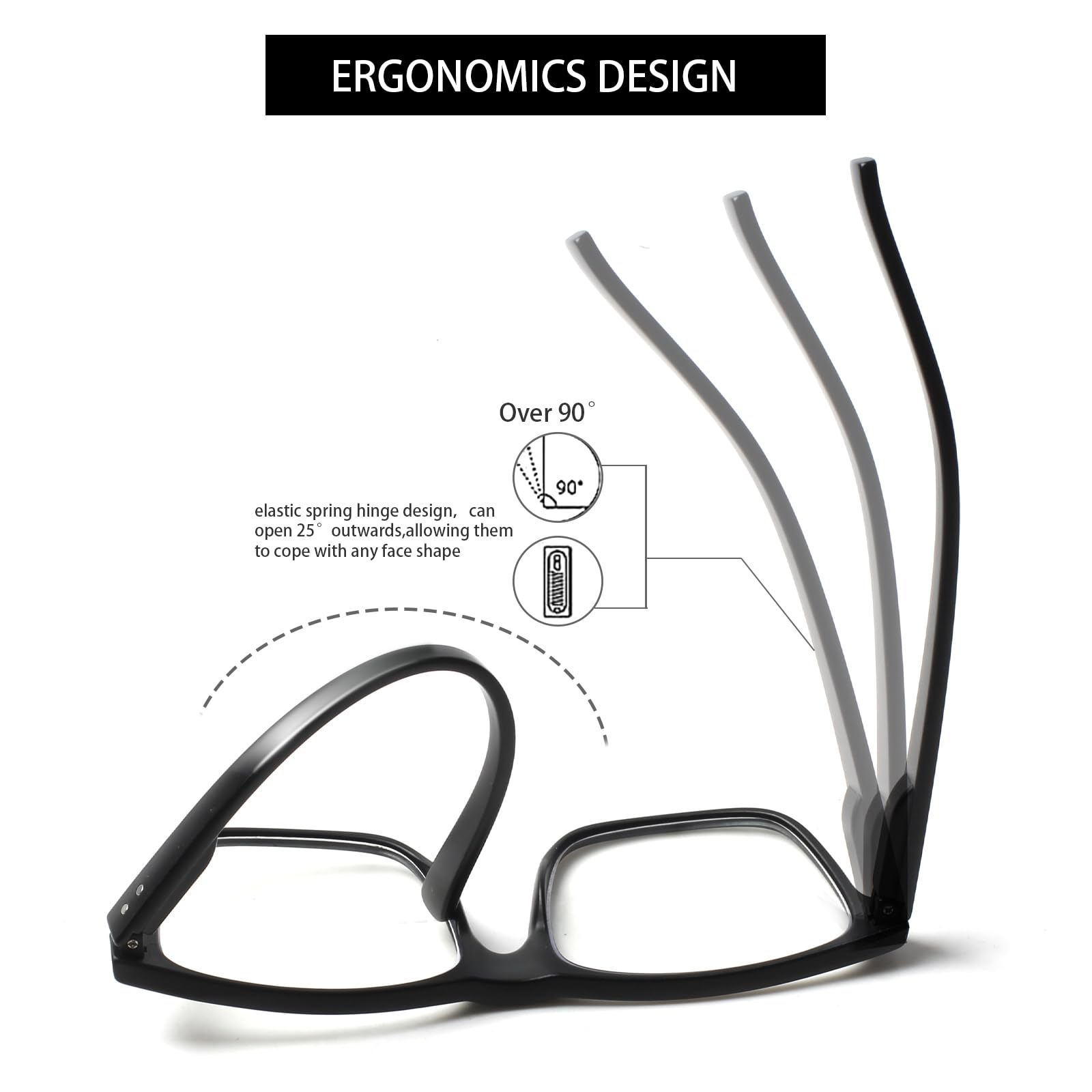 Kerecsen oversized frames provide comfort for larger head sizes during long sessions