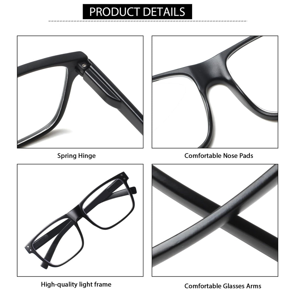 Kerecsen square frames with non-slip design stay put during work and leisure