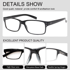 Kerecsen reading glasses with 2.50 diopter lenses for close work.