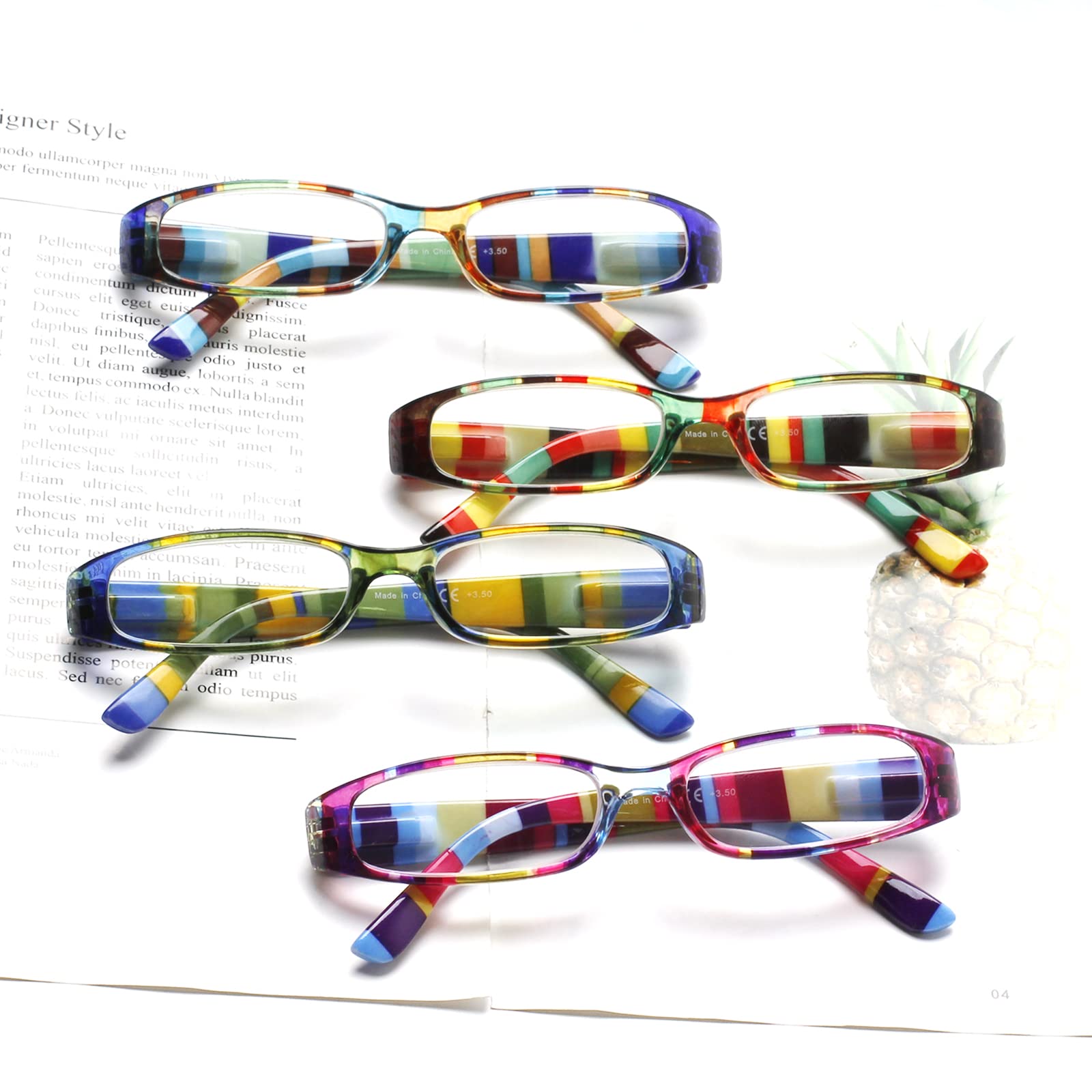 Kerecsen reading glasses for bedtime reading, relax with clear text.