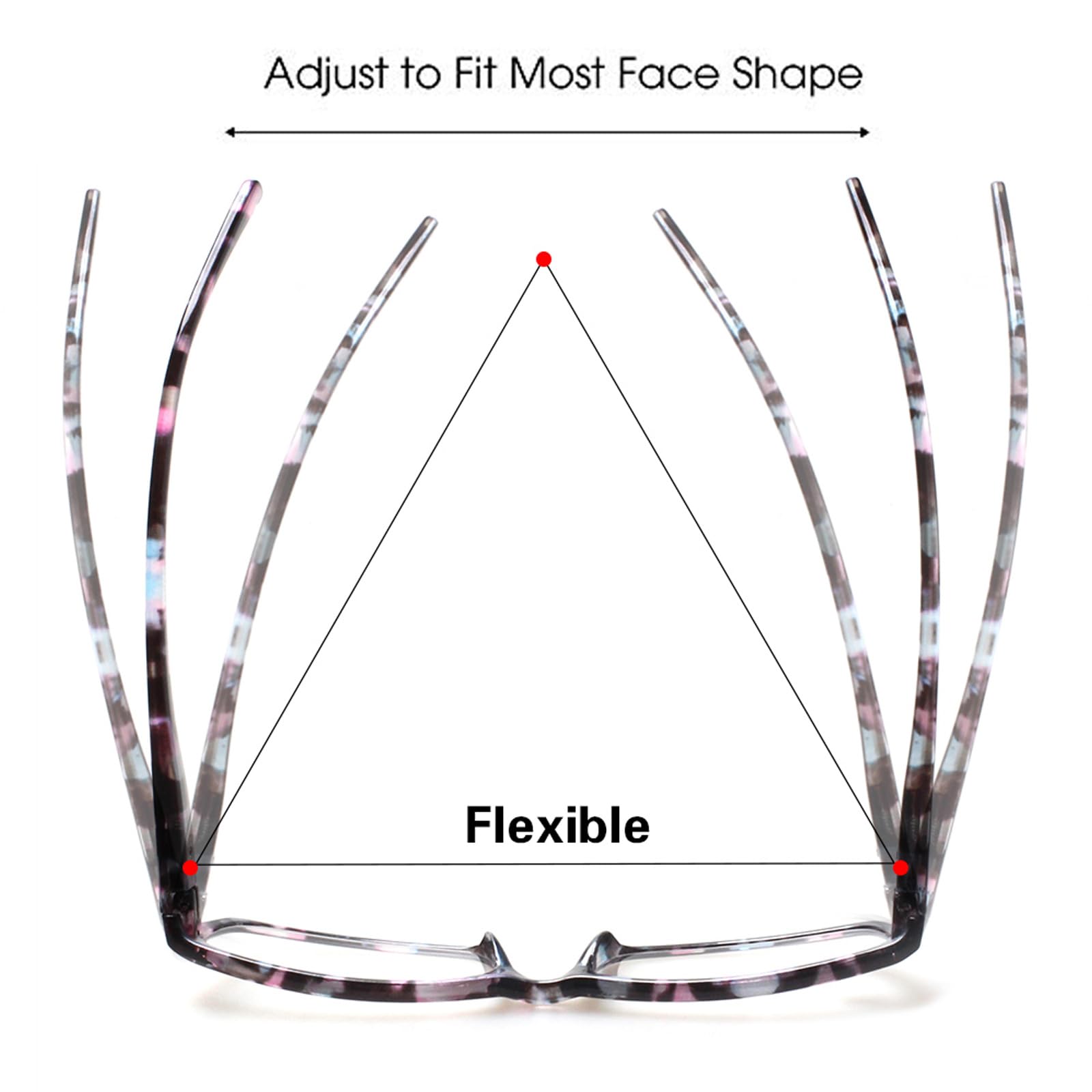 Kerecsen reading glasses with varied diopter options for close reading.