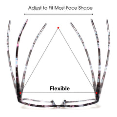 Kerecsen reading glasses with varied diopter options for close reading.
