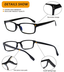 Kerecsen rectangular frames with nose pads for secure fit