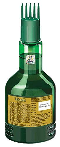 Kesh King herbal ingredients close-up emphasizes 21 Ayurvedic herbs.