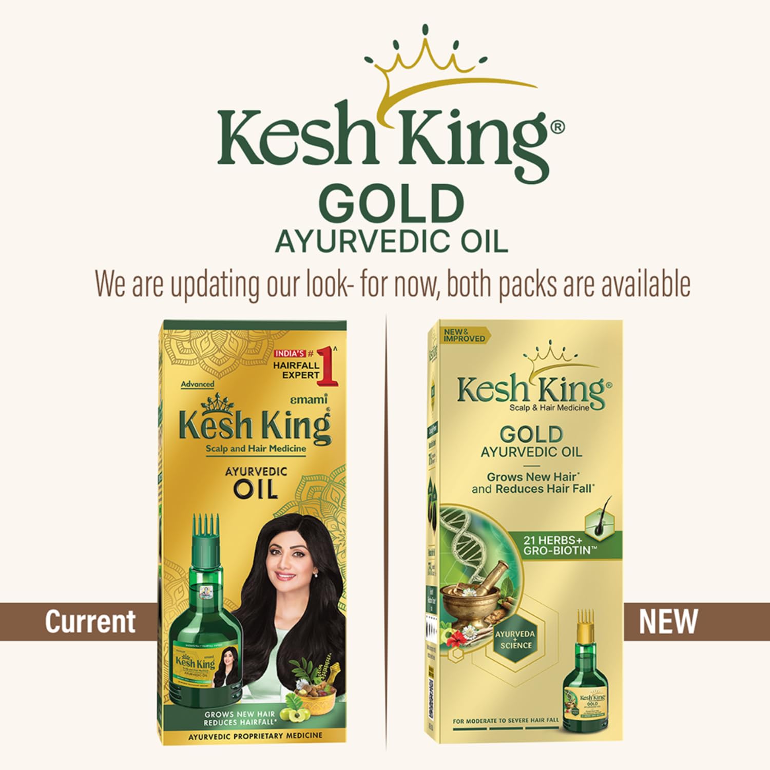 Kesh King oil closeup highlights herbal blend for nourishing scalp and hair.