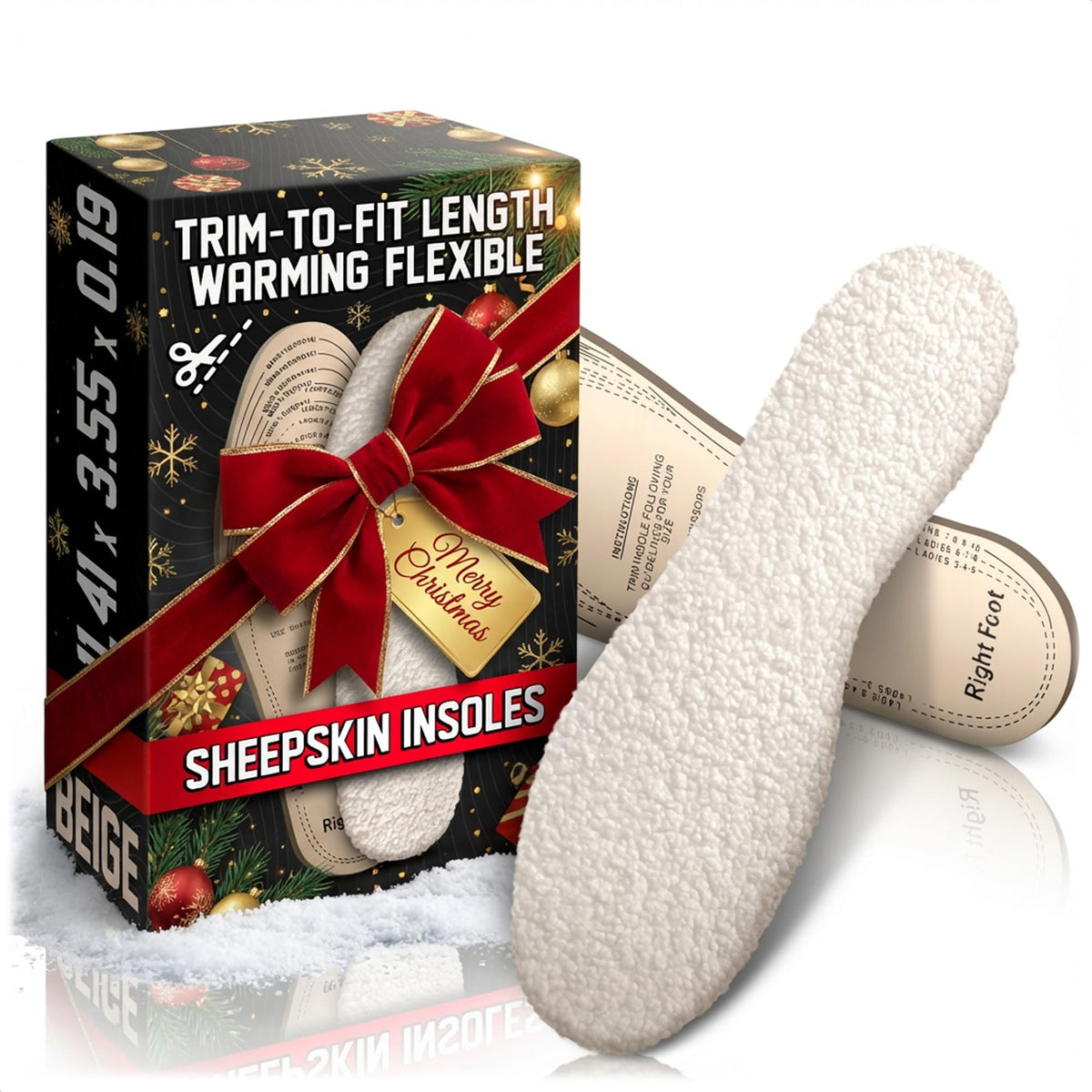 Ketar one-pair cut-to-fit wool insole for a comfortable universal fit in any shoe.