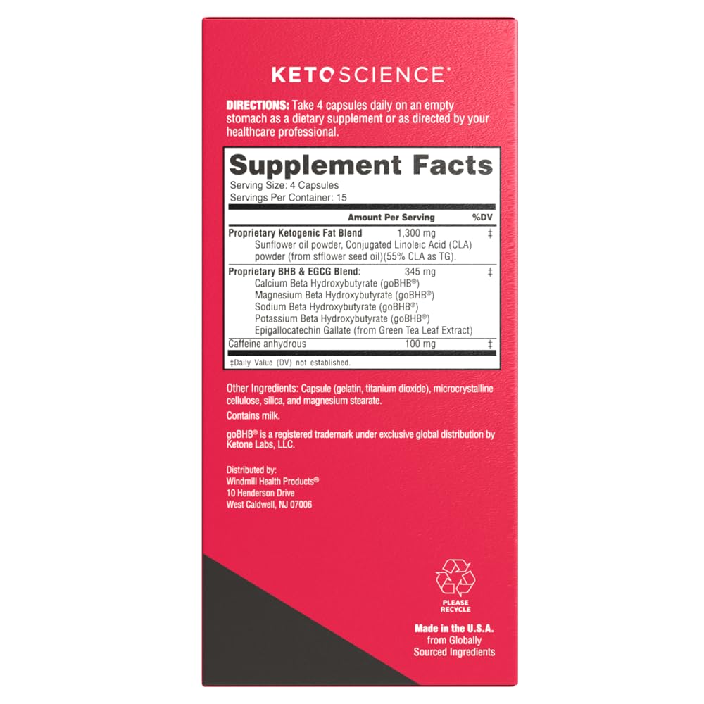 Keto Science Keto Burn capsules closeup highlighting compact dosing for busy days
