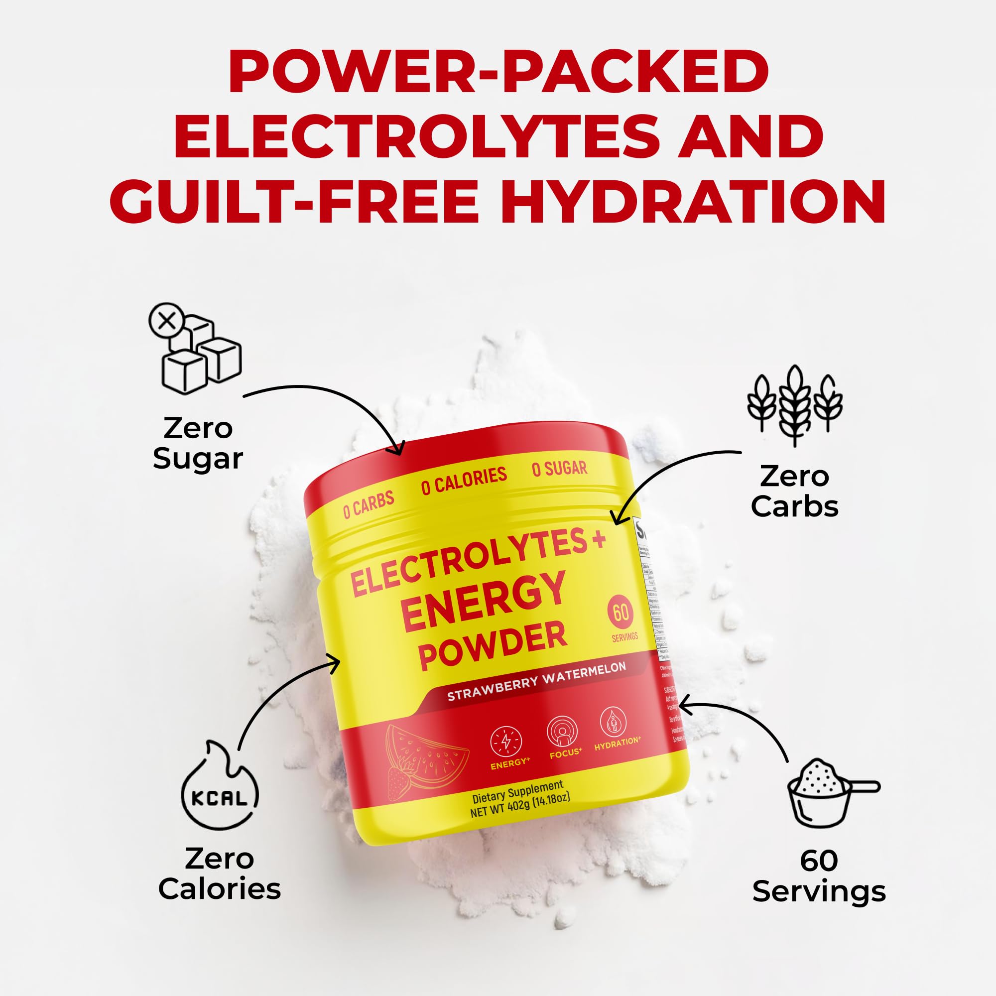 Keto Vitals 100mg caffeine icon, clean energy without sugar