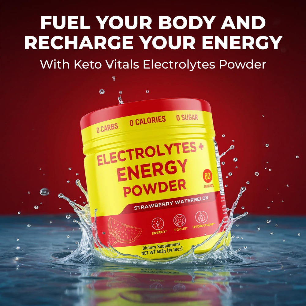 Keto Vitals Athlete workout setup, powder ready in shaker