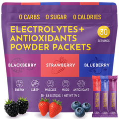 Keto Vitals Berry Electrolytes stickpack travel collection, convenient hydration for on-the-go workouts.