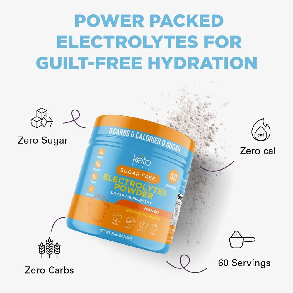 Keto Vitals Electrolytes dissolving in water illustrating quick hydration
