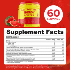 Keto Vitals Energy Powder mixed-glass, refreshing watermelon flavor during exercise