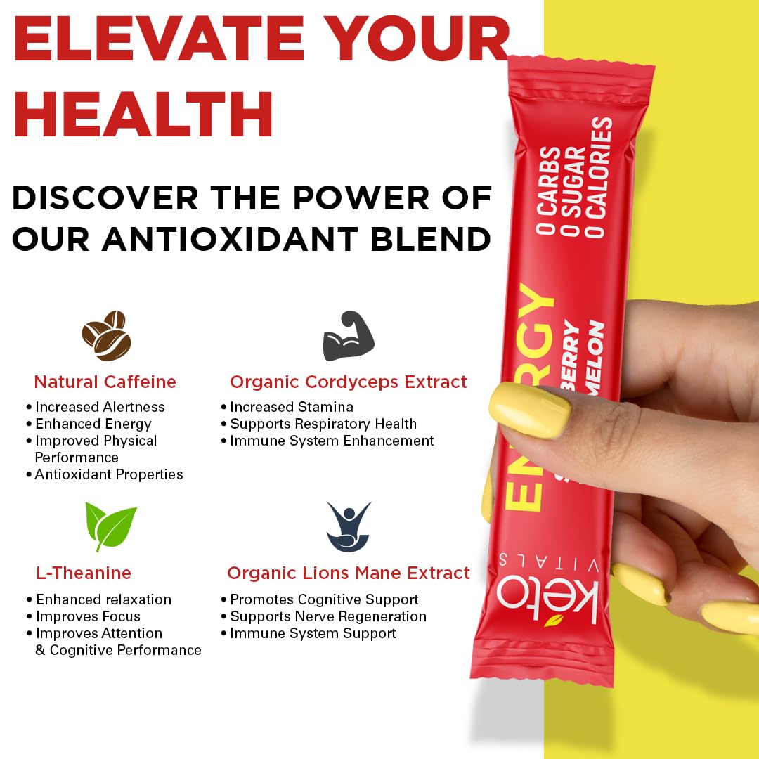 On-the-go hydration moment with Keto Vitals electrolyte drink
