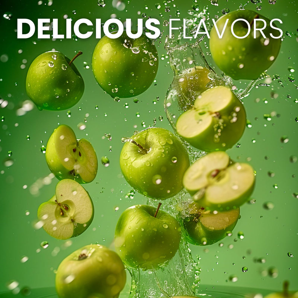Keto Vitals Immunity Electrolytes green apple packet open for quick hydration on the go.