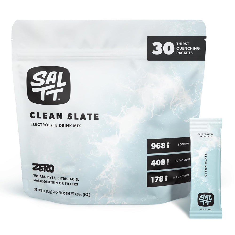 Keto Chow SALTT electrolytes packet view for quick hydration on the go.