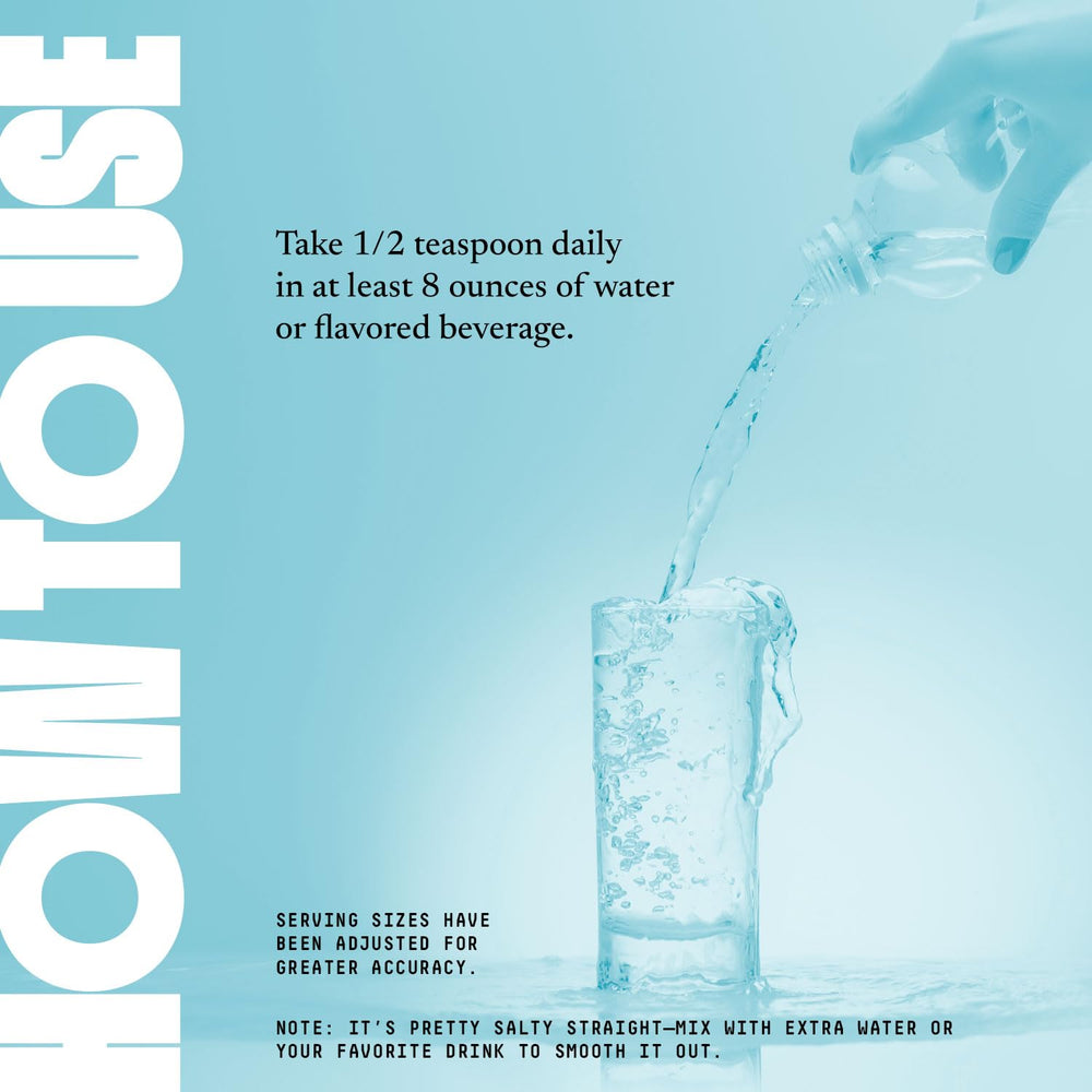 Lemon slice beside SALTT Relax to suggest tastier magnesium water.