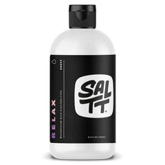 Keto Chow SALTT Relax magnesium drops bottle on kitchen counter for daily mineral intake.