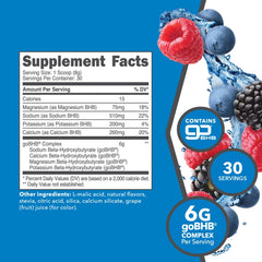 Ketologic BHB powder scoop showing convenient serving and flavor mixability.