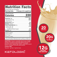 Ketologic KetoMeal with MCT oil for quick energy during workouts.