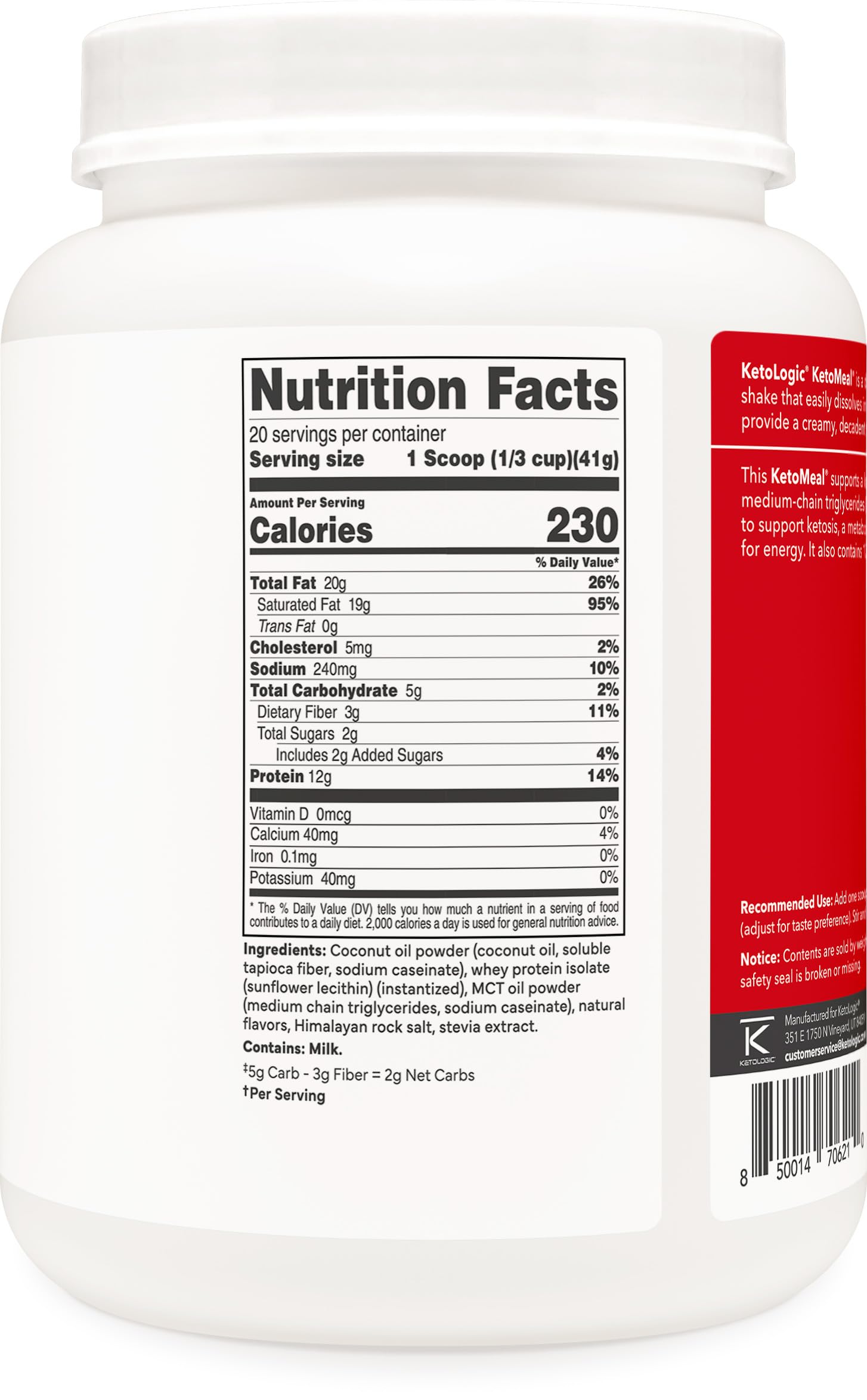 Ketologic KetoMeal served as part of a morning routine for keto-friendly mornings.