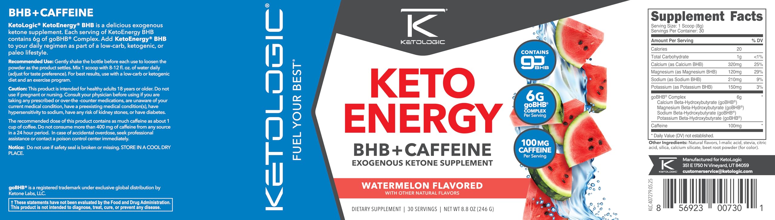 Ketologic KetoEnergy lab testing seal confirms independent quality verification.