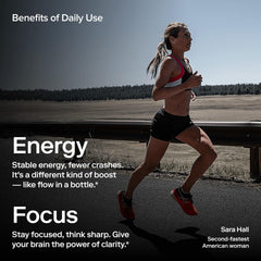 Ketone-IQ No Caffeine Shot poured into a glass over ice for on-demand energy.