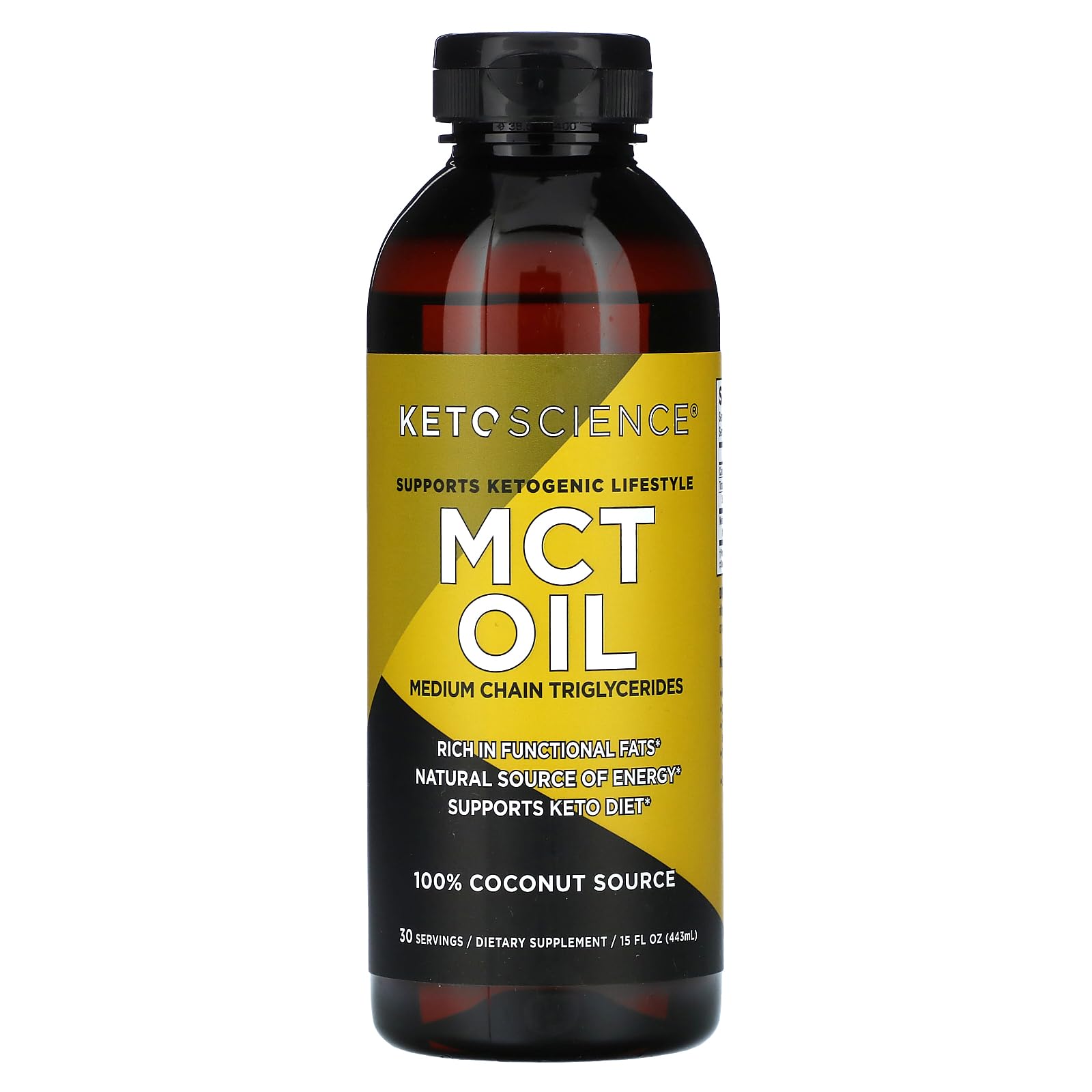 Keto Science MCT oil unopened bottle ready for daily energy support.