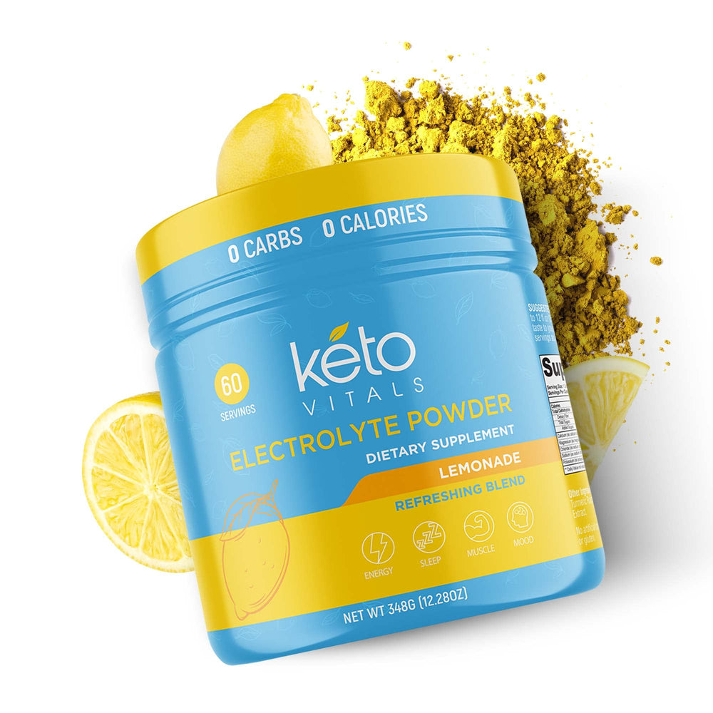 Keto Vitals electrolytes powder during outdoor workout for on-the-go hydration.