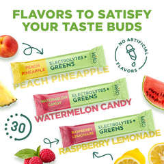 Ketovitals Keto Electrolytes + Greens on-the-go packet ideal for travel hydration