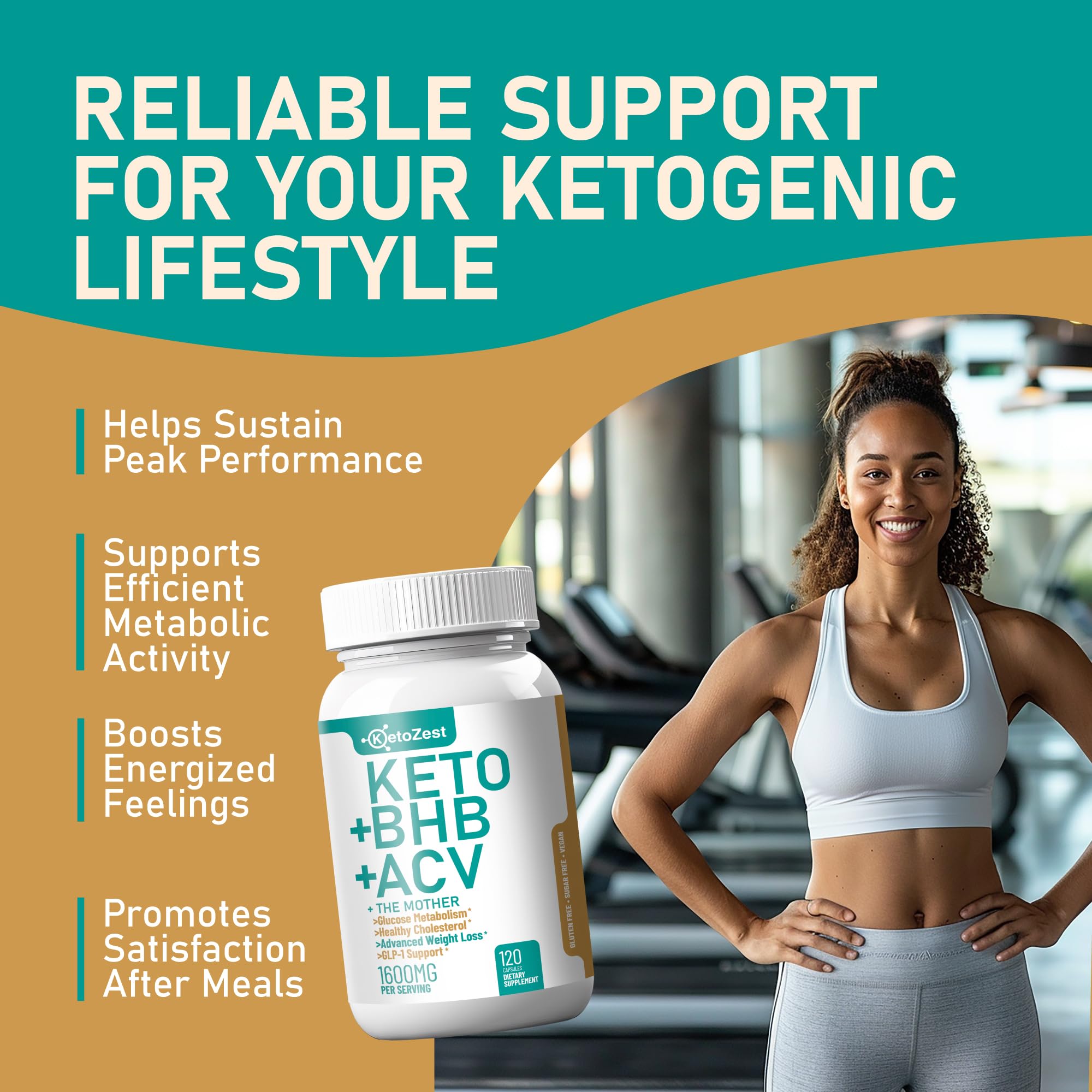 KetoZest box-front packaging showcases vegan, gluten-free, non-GMO credentials