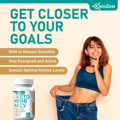 KetoZest label showing ACV with The Mother and ketone blend for keto support