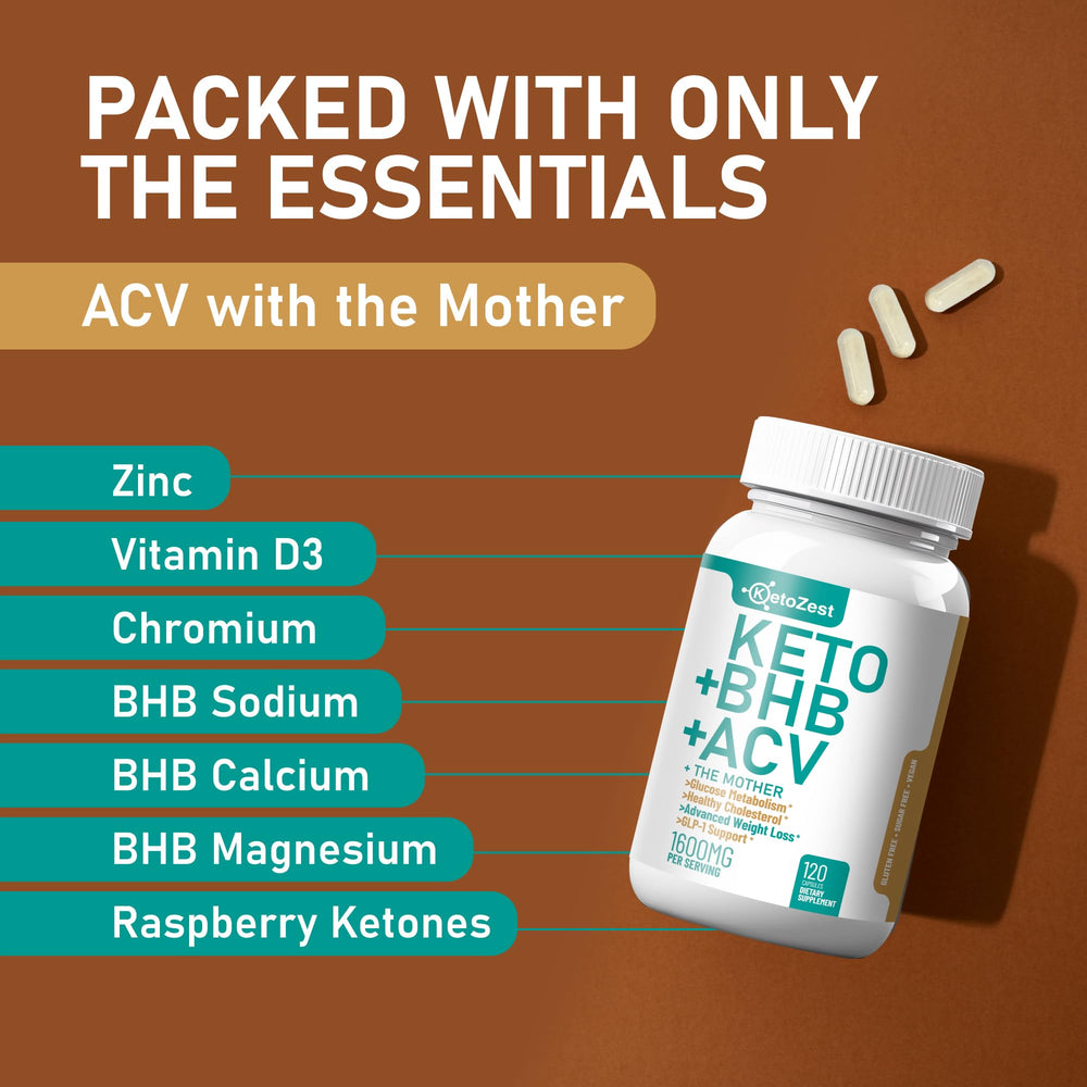 KetoZest bottle beside a healthy plate to illustrate a keto-friendly routine