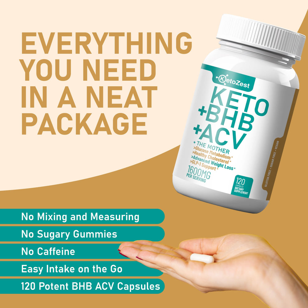 KetoZest capsules serving spoon demonstrates easy daily serving and on-the-go use