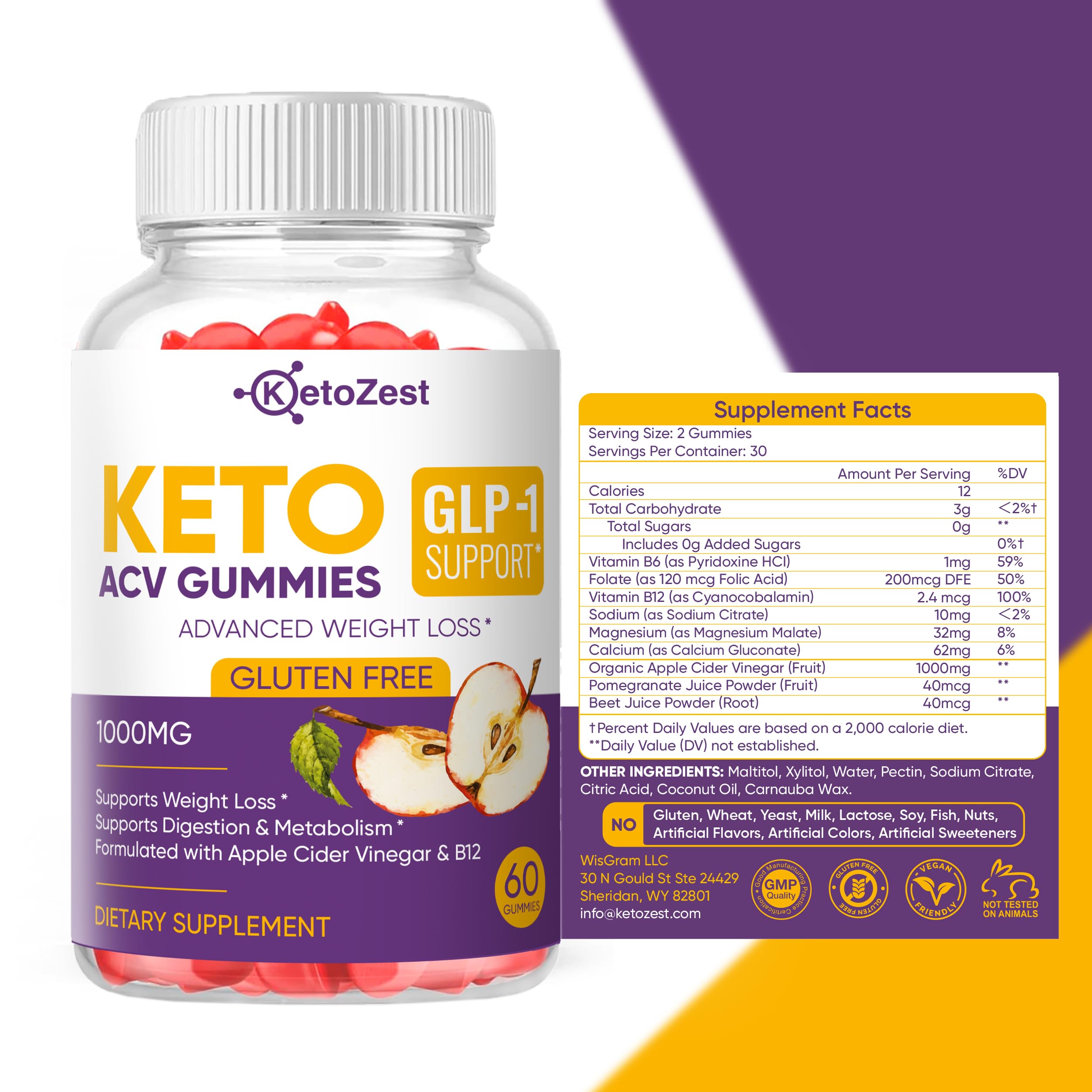 Gluten-free KetoZest gummies appeal to gluten-free dietary preferences confidently.