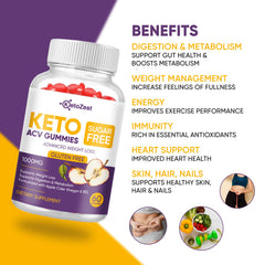 Pouring KetoZest gummies from the bottle signals a convenient on-the-go weight support snack.